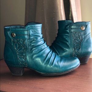 Rockport Teal Booties